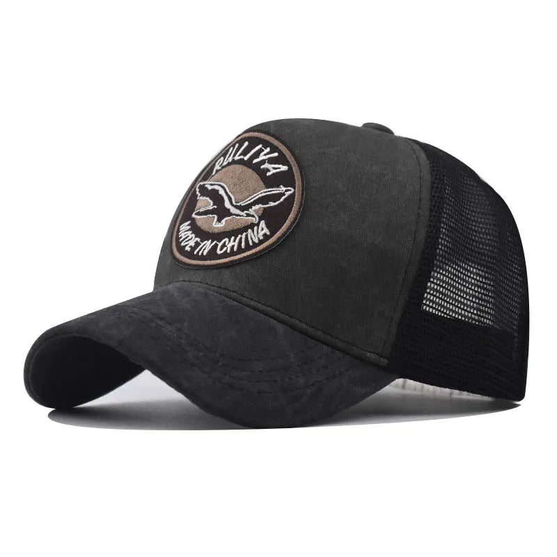 Boné Masculino Trucker Original Aba Curva - Modelo Titan - Empório Spartacus