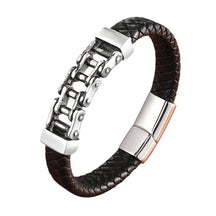 Pulseira Masculina de Couro Brave - Empório Spartacus