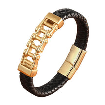 Pulseira Masculina de Couro Brave - Empório Spartacus