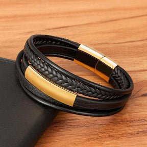 Pulseira Masculina de Couro Leather Noble - Empório Spartacus