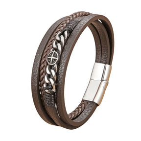 Pulseira Masculina de Couro Spartan - Empório Spartacus