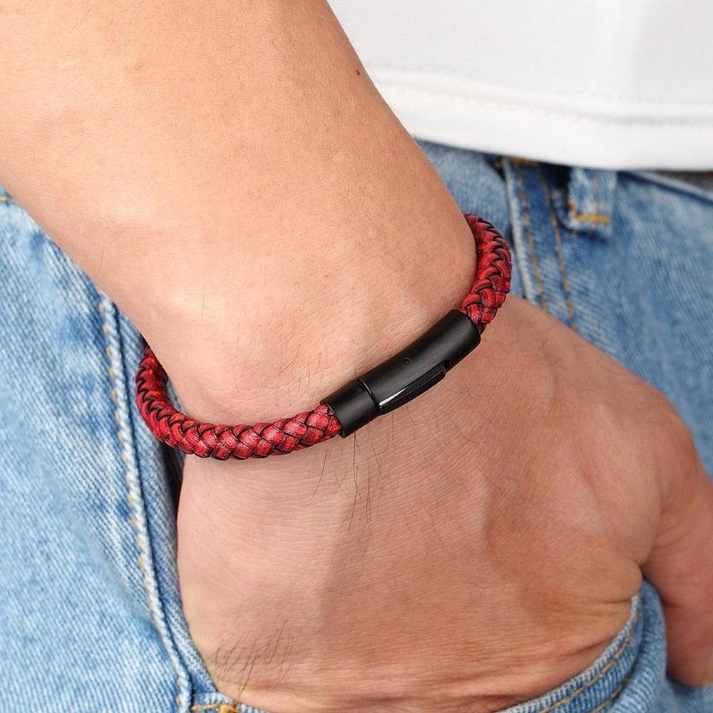 Pulseira Masculina de Couro Storm - Empório Spartacus