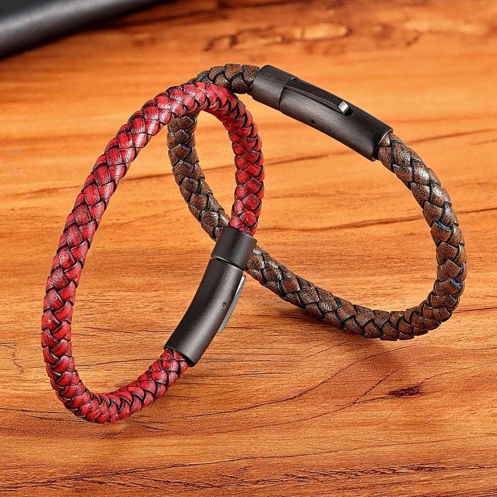 Pulseira Masculina de Couro Storm - Empório Spartacus