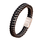 Pulseira Masculina de Couro Viper - Empório Spartacus