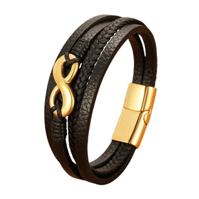 Pulseira Masculina de Couro Zenith - Empório Spartacus