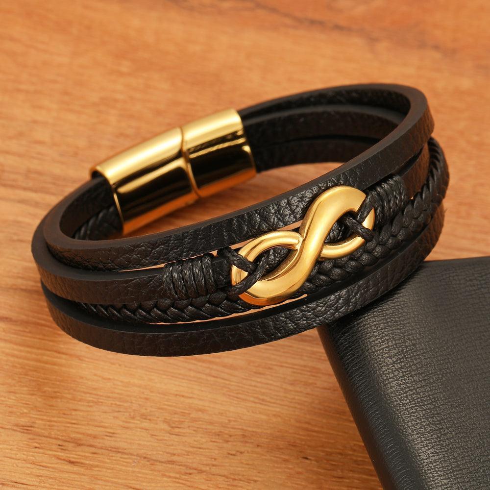 Pulseira Masculina de Couro Zenith - Empório Spartacus