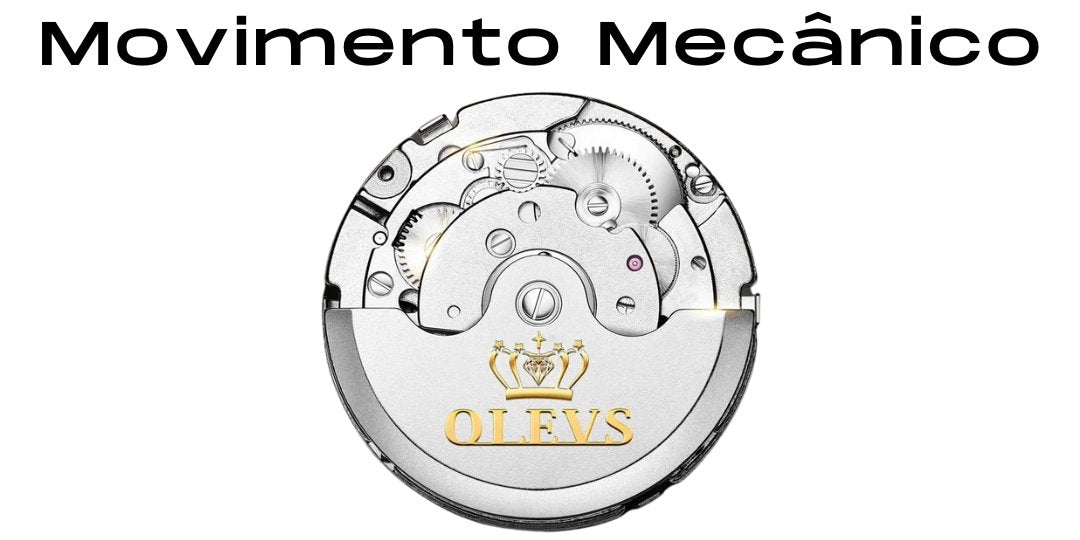 Relógio Masculino Automático Mecânico OLEVS - Modelo Diamont - Empório Spartacus