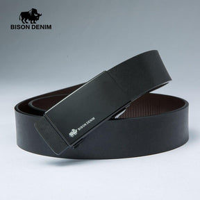 Cinto de Couro Legítimo Bison Denim Preto Modelo Legacy Original - Empório Spartacus